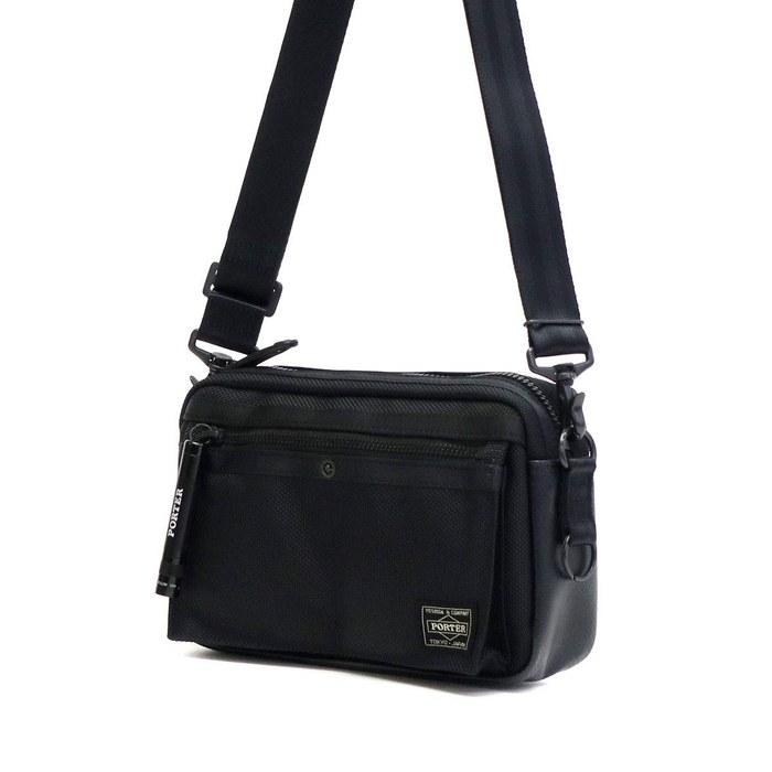 [Porter] HEAT Shoulder Bag 703-06975 Black (10) 23cm x 14cm x 5cm