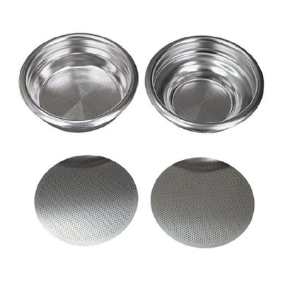 Espresso Filter Basket Stainless Steel Coffee Ground Strainer Coffee Powder Cup Espresso Powder Bowl for Easy Cleaning