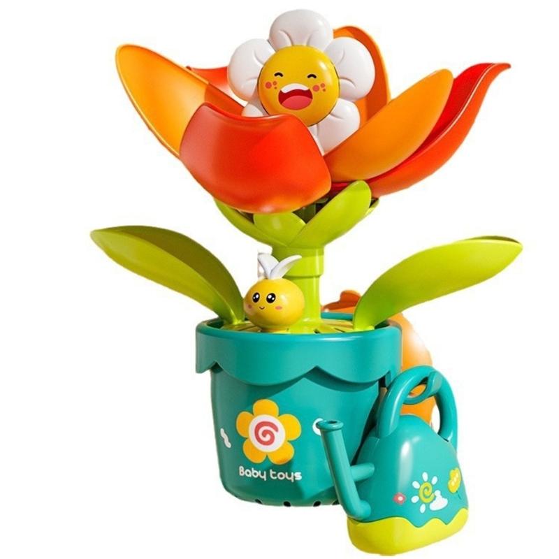 

Infant Water Game Sunflower Bath Toy with Creative Sprayer Modes for Sensory Development Hand Eye Coordination Bathing Toy 1