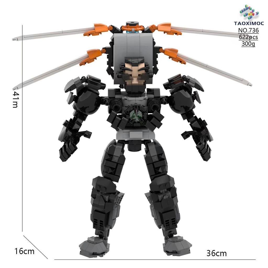 Titan Monitor & Toy Building Block Minifigure Set: Man vs. Toilet Man, Clock Man, TV Man, Audio Man