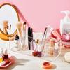 Yulejo 8 Slot Clear Acrylic Pen Holder Makeup Brushes Organizer Holder Eyebrow Pen Container Bathroom Storage Square Cube Deep Organizer Countertop