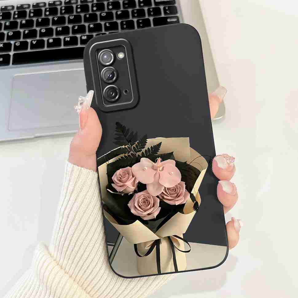 For Samsung Galaxy Note20 4G Case SM-N980F Popular Love Soft Silicone Cover For Samsung Note20 5G 6.7" Cute Butterfly Bumper