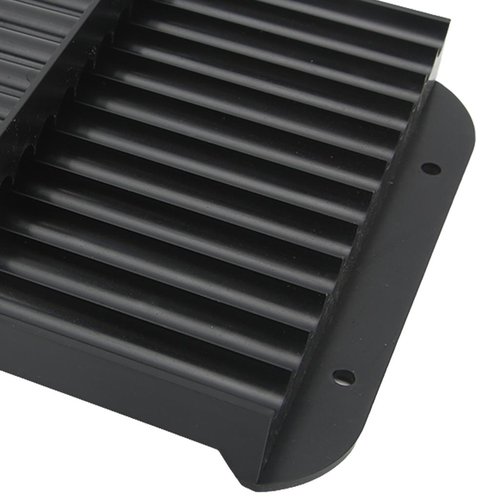 Bait Rolling Plate ABS Plastic Black Portable Lightweigh Fishing Bait Roll Board for Outdoor