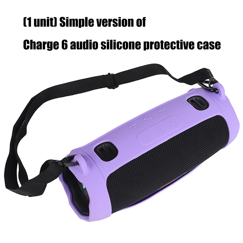 Skin Friendly Silicone Sleeve For Charge 6 Speaker Shock Absorption Easy Cleaning Comes In Various Color Option