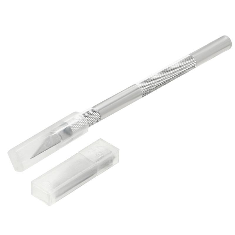 Chisel with Metal Handle and Replaceable Blades Precision Knife, for Medium Cutting and Trimming