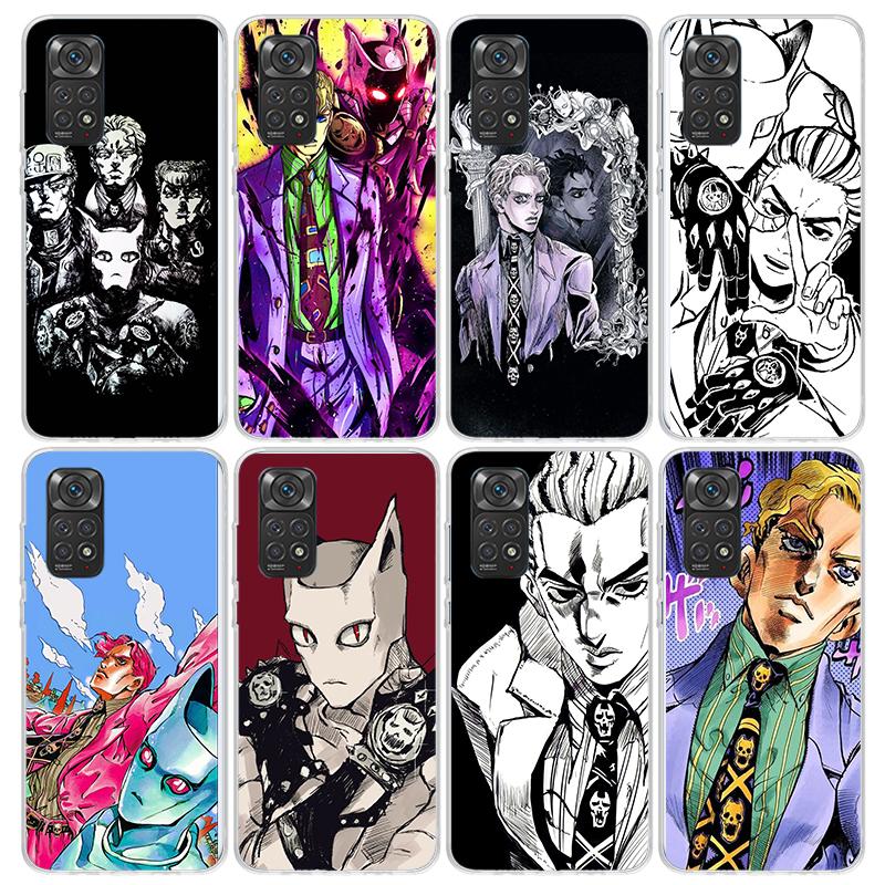 JoJo Kira Yoshikage Killer Queen Phone Case For Xiaomi Poco X5 X6 X7 Pro F7 Ultra M7 Redmi 15C 15 13C 13 12C 12 10 10C 10A 9 9C