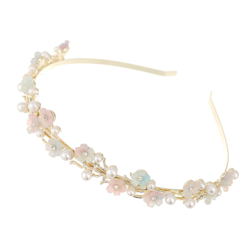 Perle Strass Blume Stirnband Mode Legierung Kristall Haarbänder für Frauen Tägliche Haaraccessoires