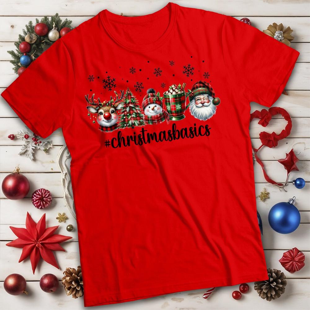 Unisexs And Unisexs Cute Christmas Characters TShirt Tee for Adults MC S