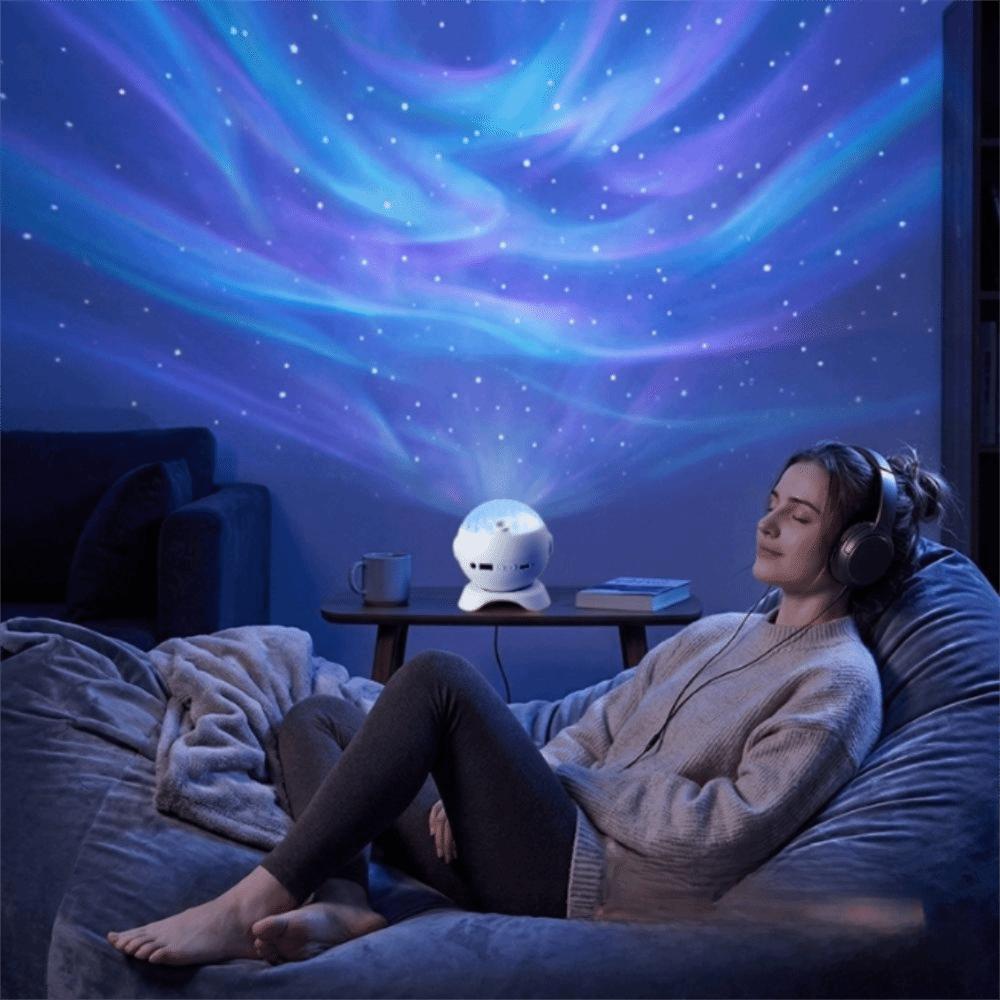 RGB Northern Light Galaxy Projector 360 Rotatable Aurora Light Ambient Decor Light Photo Shooting