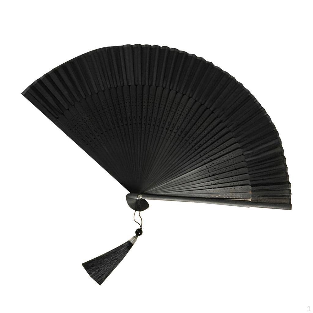 Chinese Folding Fan Chinoiserie Handheld Versatile Lightweight Decorative Folded Bamboo Hand
