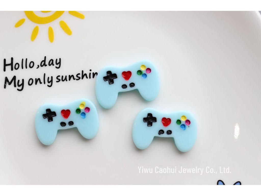 Creative DIY Jewelry Resin Accessories with Game Console Handle Design