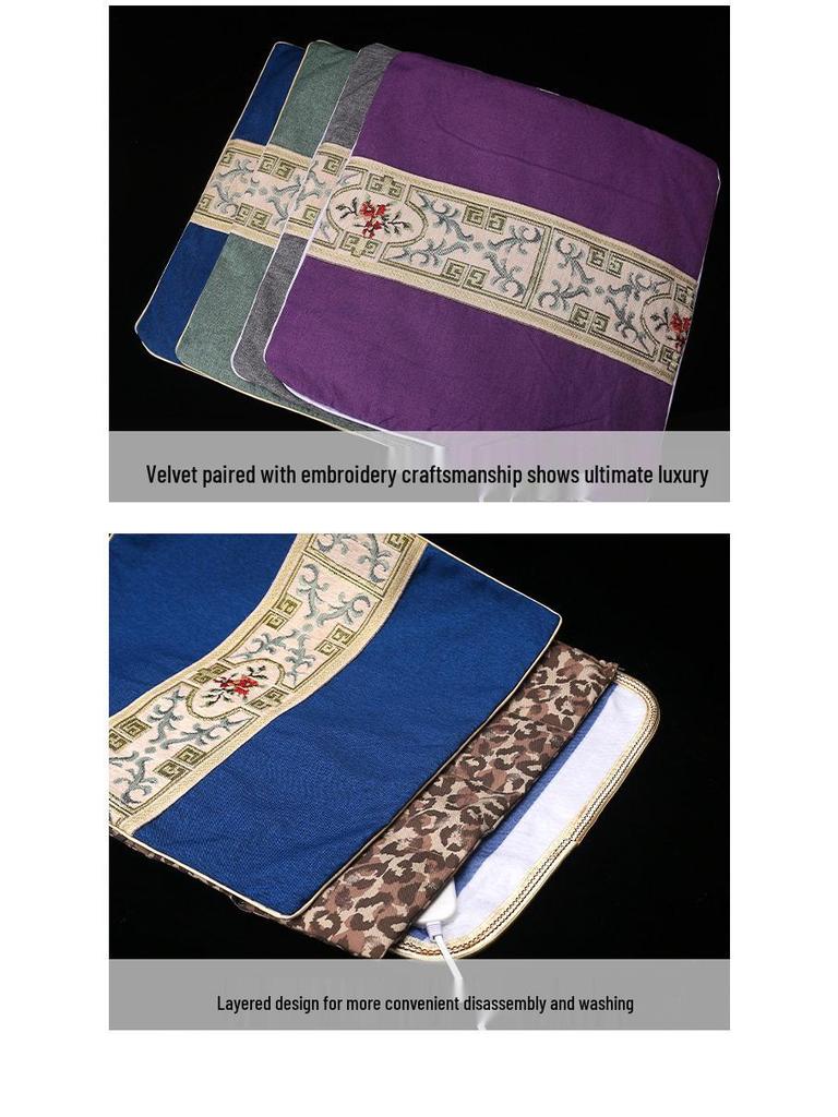 Elektrisches Beifuß-Heizsitzkissen für Herbst/Winter – Home/Office Hüft-Moxibustion Warmkompressen-Pad