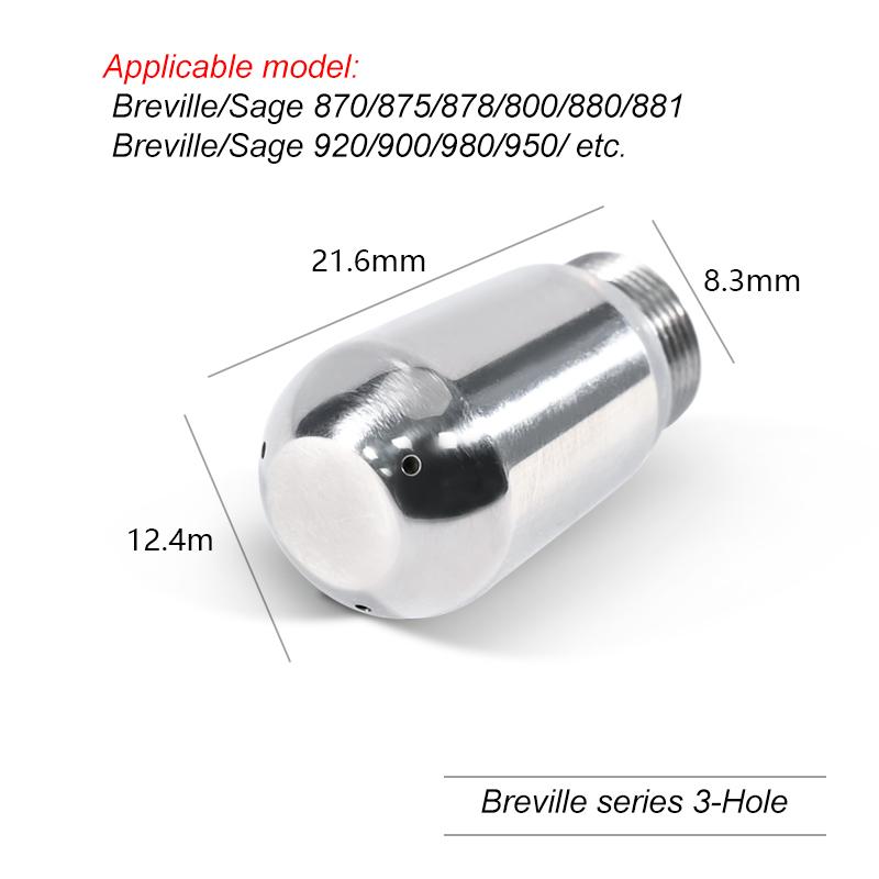 Кофеварка Паровая насадка 3/4 отверстия Насадка Насадка для молочной пены Паровая трубка Наконечник для эспрессо-машины Sage Breville 870/875/878/920/980