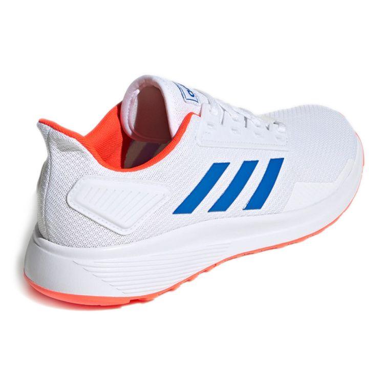 adidas Duramo 9 White Glow Blue Red Men Sneakers Cloud-White Solar-Red EG8665