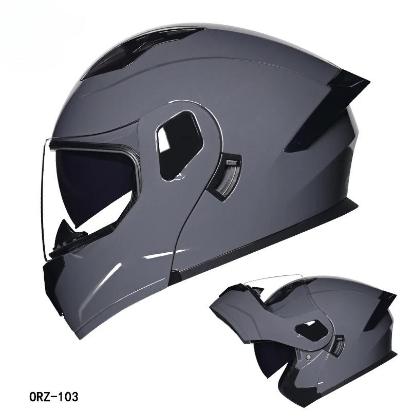 's Latest High-quality Motorcycle Modular Flip Helmet ABS Material Dual Lens Full Helmet DOT Batch