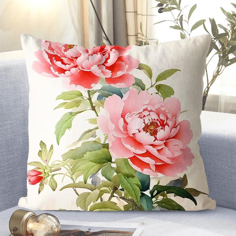 

Декоративный орнамент Taie d oreiller с мотивом цветков пива, taie d oreiller carrée pour salon et chambre à кушетки 50x50cm