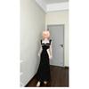 New Square Neck Lace Ruffle Edge Polka Dot Dress Children's New Summer Backless Waist Dress