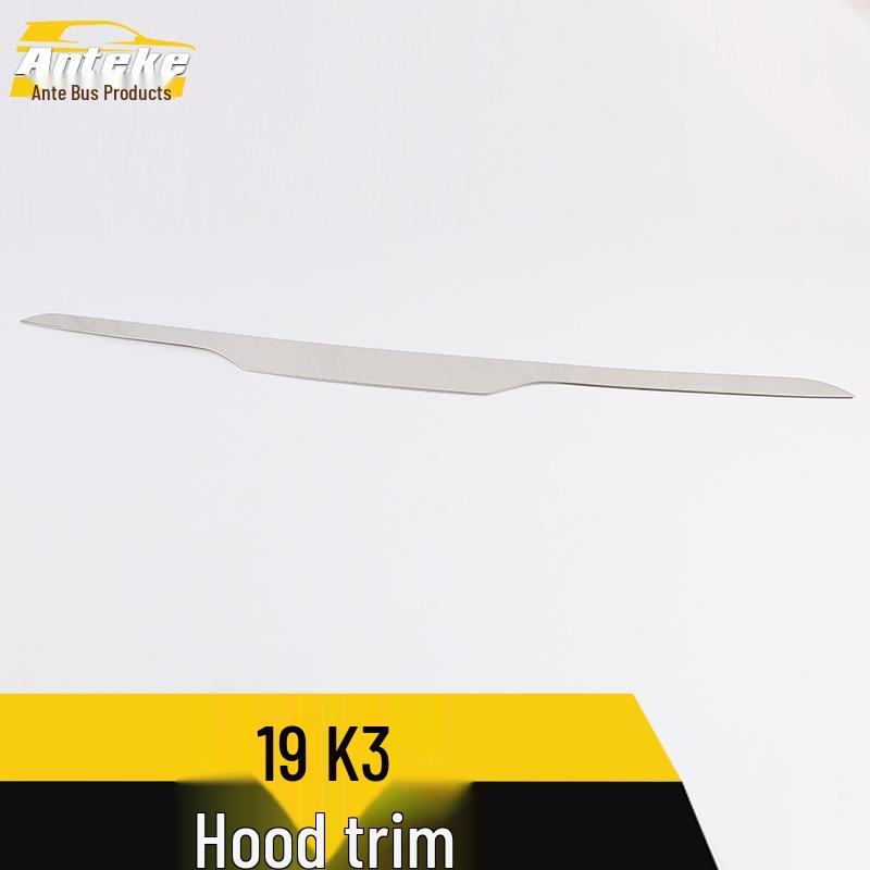 19 K3 Hood Bright Trim: Anti-Scratch Grille, Bumper Decor Sticker