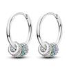 925 Sterling Silver Love Feather Moon Star Heart Earrings Fit Original Charms Hoop for Women Girls Stud Earring Jewelry Gifts