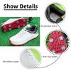 Golf Shoes Men - High-Tech Fiber Upper Slip-Resistant Outsole Golf & Outdoor Breathable  Lace Up Sneakers Metal-Plastic Studs