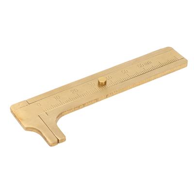 Pocket Brass Caliper Professional High Accuracy 0 To 60mm Single Scale Mini Handy Caliper for Bead