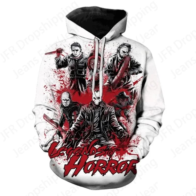 Horror Movie Halloween 3d Print Hoodies Men Women Fashion Michael Myers Hoodie Women Sweats Girl Coats Street Tracksuit Pullover