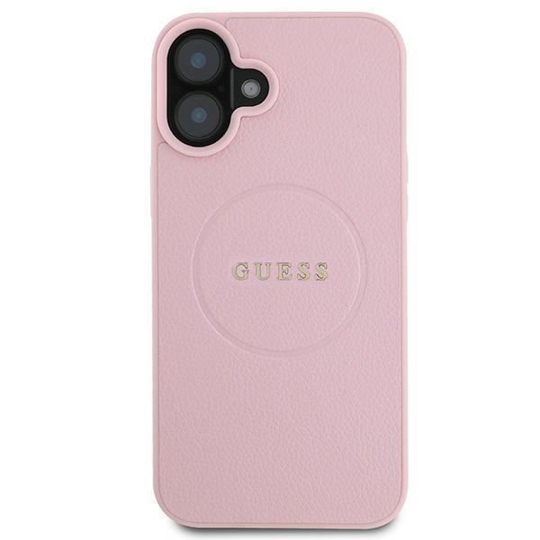 Guess Guhmp16Mpghsmmp Iphone 16 Plus6.7 Różowy/Pink Hardcase Grained Ring Magsafe