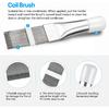 Hommtina 3 Pcs Air Conditioner Condenser Fin Comb/Cleaning Brush, Coil Cleaner Whisk Brush with Window Blinds Brush Dust Cleaner for Refrigerator
