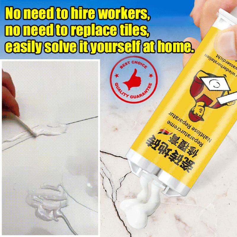 Sada na opravu prasklin v dlaždicích a kameni Nastavitelná barevná opravná pasta na dlaždice Opravná pasta na díry v podlahových dlaždicích 85 g s nástroji Oprava prasklin