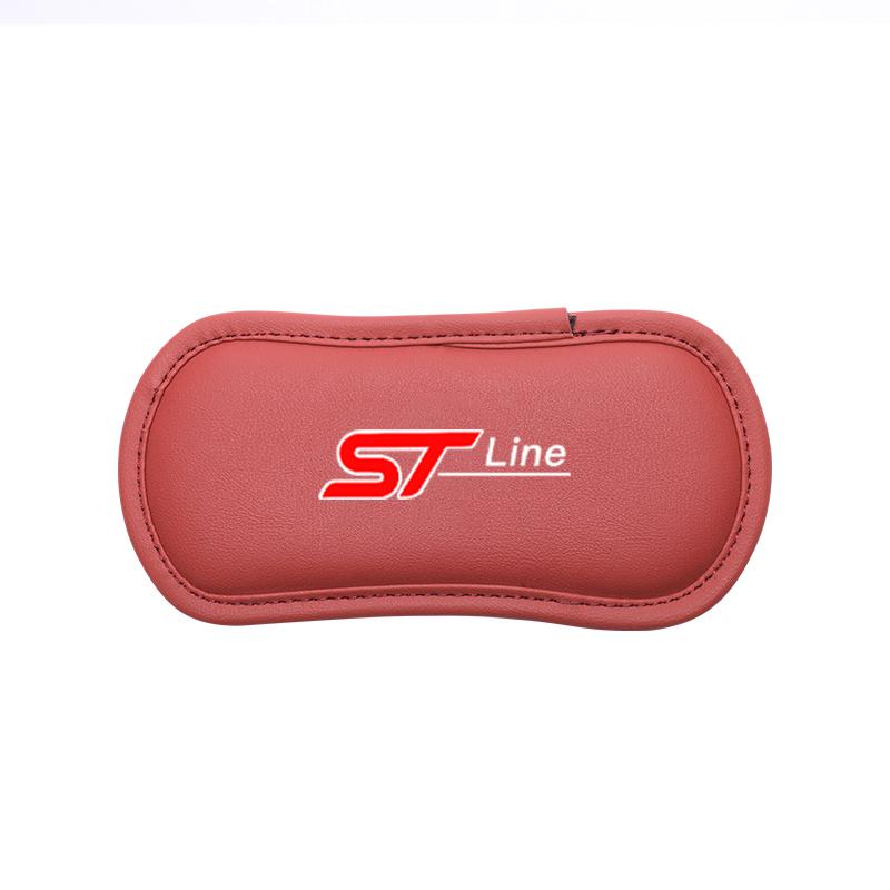 1Pcs Leather Car Pillow Knee Pad Elastic Memory Foam Leg Pad For Ford ST Line Focus Mustang Fiesta Puma Ranger Kuga MK7 MAX F150 BHF9