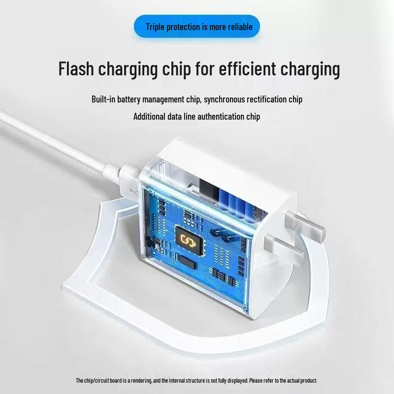 66W Super Fast Charger with Data Cable for Android, Huawei, and Xiaomi Devices