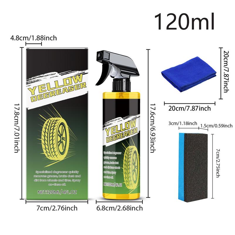 Curățător de anvelope auto, curățare anvelope auto, curățare anvelope auto, curățare anvelope auto, 120ml, detailing auto, instrumente de curățare auto, formulă profesională pentru majoritatea
