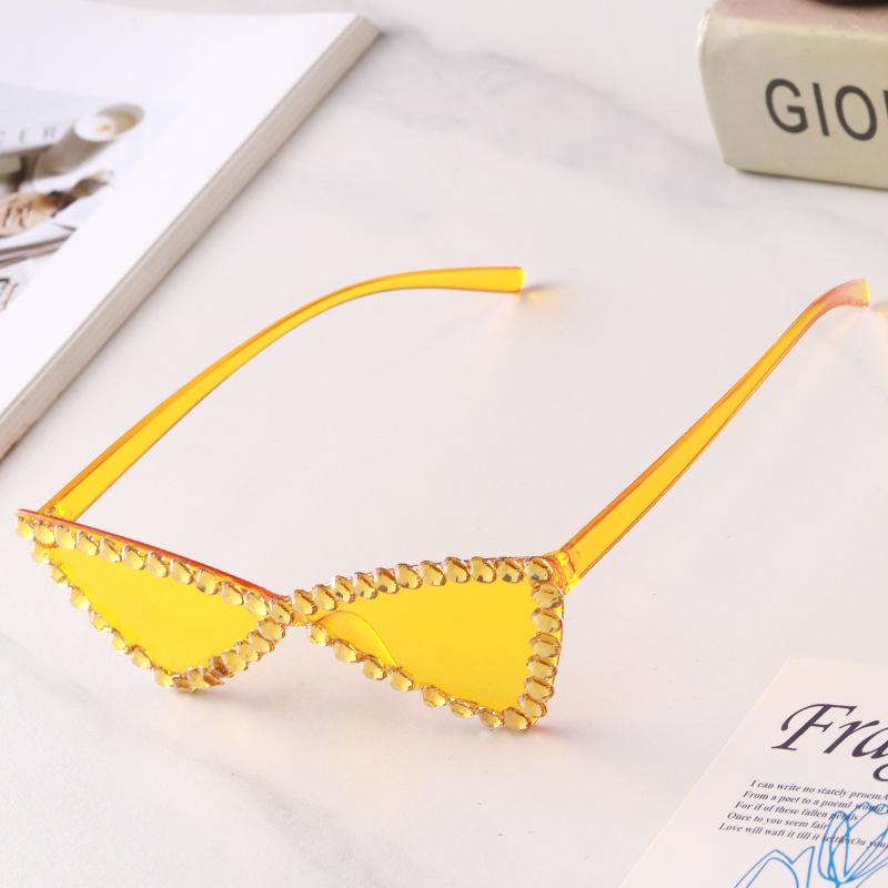 Handmade Triangle Butterfly Sunglasses: Women's Fashion Party Shades