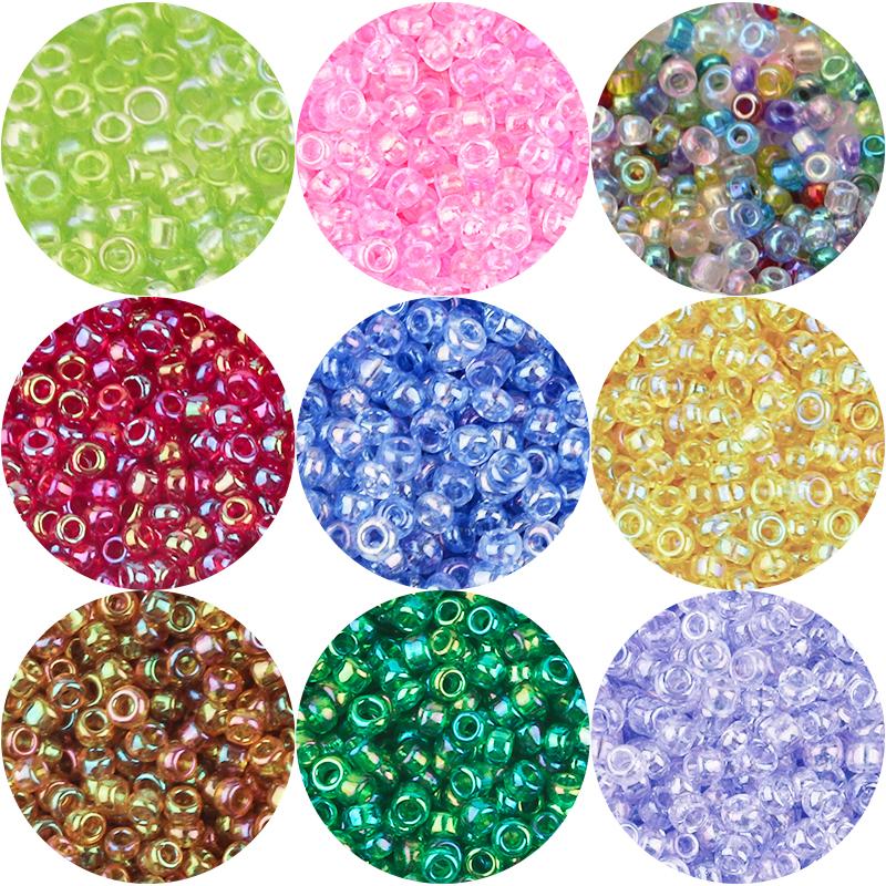 Apx 1230-6150pcs 2mm Transparent AB Color Glass Seed Beads for Jewelry Making Loose beads DIY Bracelet Earrings Glass Beads