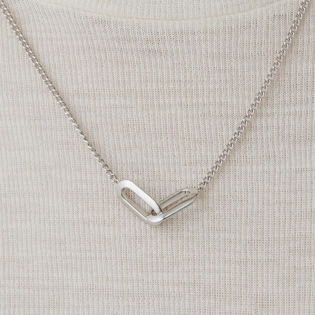 4.C.Homme Plus Silver Necklace 112334320904