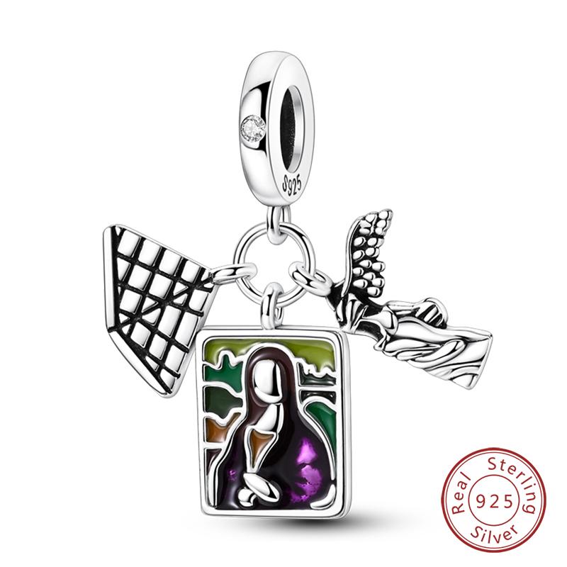 100% Copper Luggage Earth Camera Golf Rugby Helmet Charms Pendants Fit Qikaola Original Bracelets Diy Jewelry