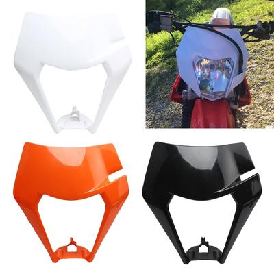 Motocyklowa maska reflektora LED Pokrywa reflektora Klosz Owiewka Supermoto Do EXC SXF MX Motocykl terenowy Enduro Reflektory LED