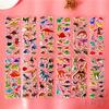 12Sheets/set Jurassic Dinosaurs  Rewards Sticker Puffy Bubble Toys Stickers