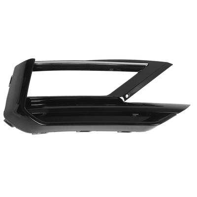 Front Bumper Lower Fog Light Grille Glossy Black Stylish Look Lower Fog Lamp Grille Cover for AD Pre‑Facelift 2016 To