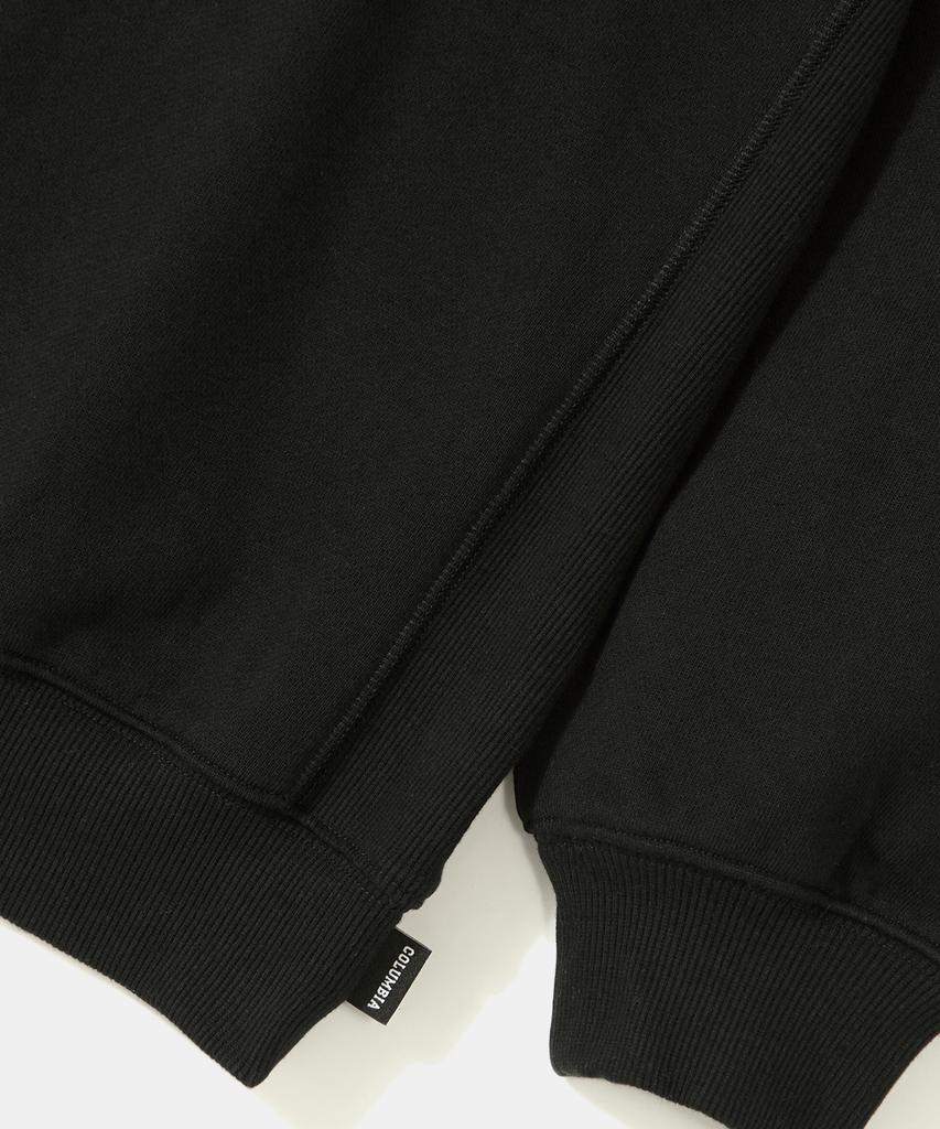 COLUMBIA UNIVERSITY Vtg Big Crack Heavy Terry Crew Neck_Black