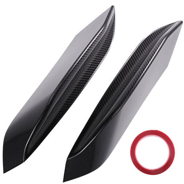 Dry Carbon Fiber Front Bumper Splitters for 15-20 BMW F80 M3/F82 F83 M4