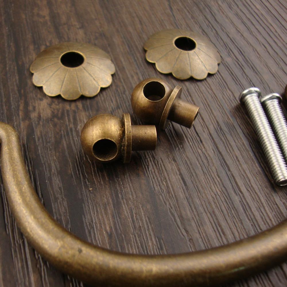 Antikbronze Massiv Messing Schrankknöpfe Muschelgriff Schrankgriffe Möbelbeschläge Schubladengriff Küchenschubladengriffe
