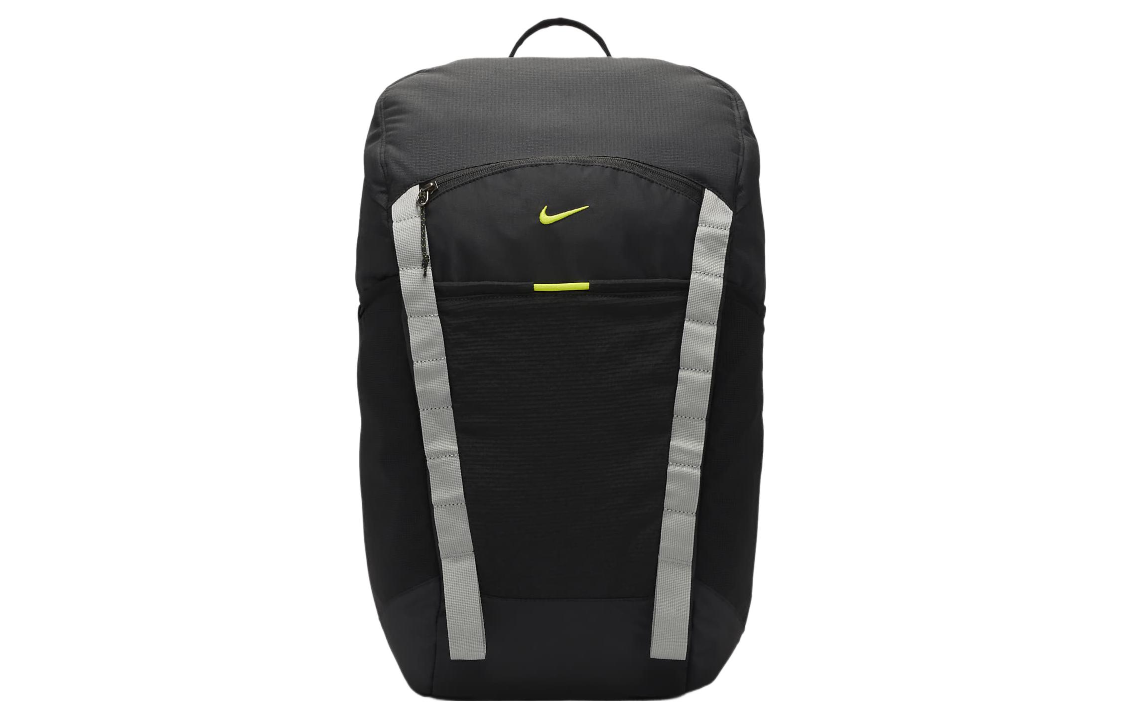 Nike Fabric Backpack Regular Men s Black & Micro Particle Gray & Atom Green DJ9677-010