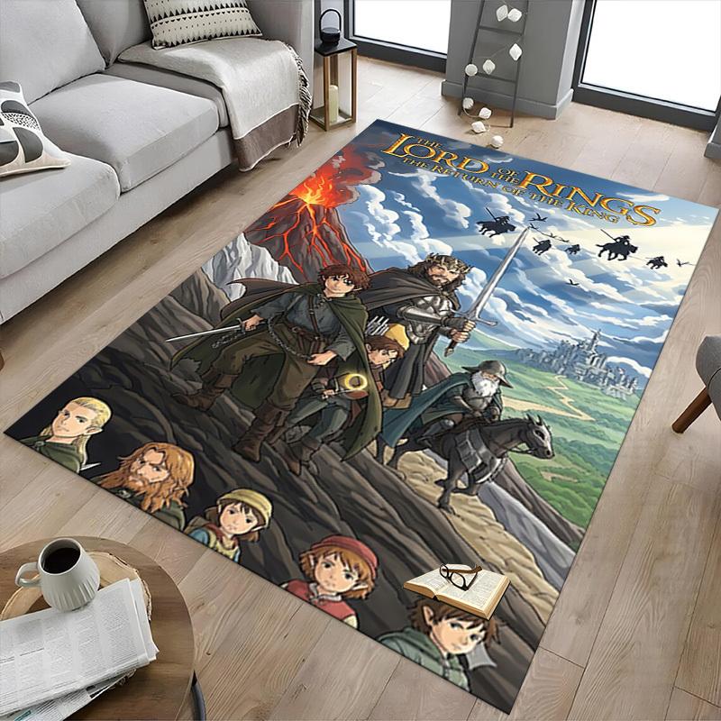 1pc Lord of the Rings Return of the King Carpet, for Home & Office Decor, Desk Chair Carpet, Festive Gift,Conference Room CarpetL1239