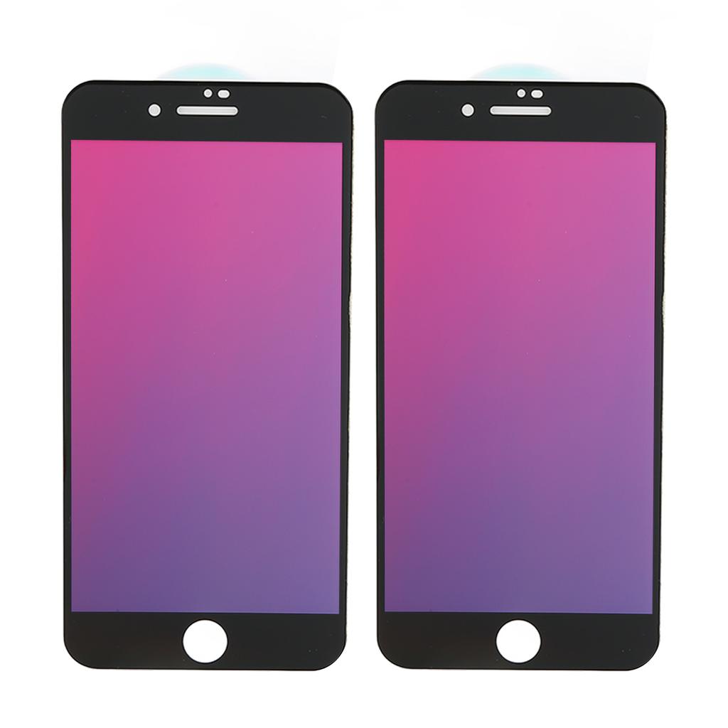 2 Stück Anti-Peeping-Displayschutzfolie aus gehärtetem Glas mit Farbverlauf für IPhone 7 Plus 8 Plus