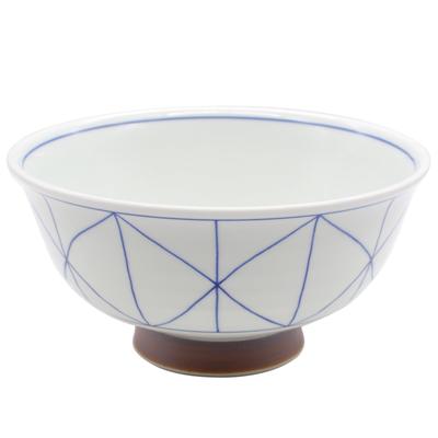 Saikaitoki Hasami Ware Takayama Kiln Lightweight Rice Bowl Bowl Dish Diameter Approx. 16.5cm Web Pattern Microwave Dishwasher Safe Made In Japan 20966