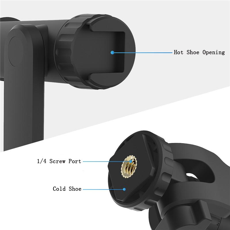 Phone Holder Mount Clamp Clip Horizontal and vertical Shooting for Smartphone Cold Shoe Mount Video Light Mic For iPhone Samsung