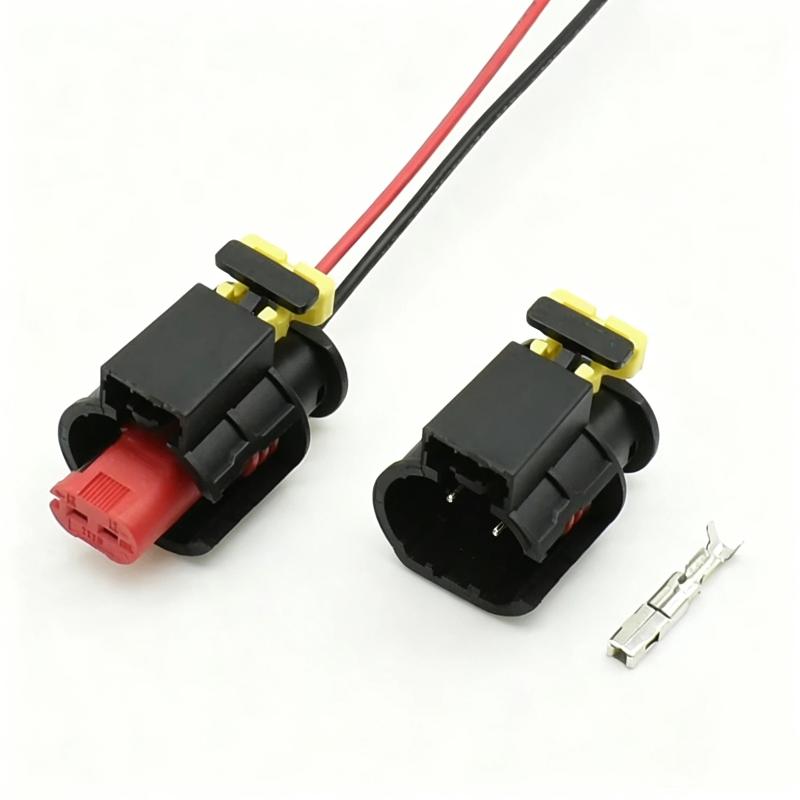 2 Pin Waterproof Automotive Wire Connector Sealed Sensor Fuel/Diesel Injector Ignition Coil Connector