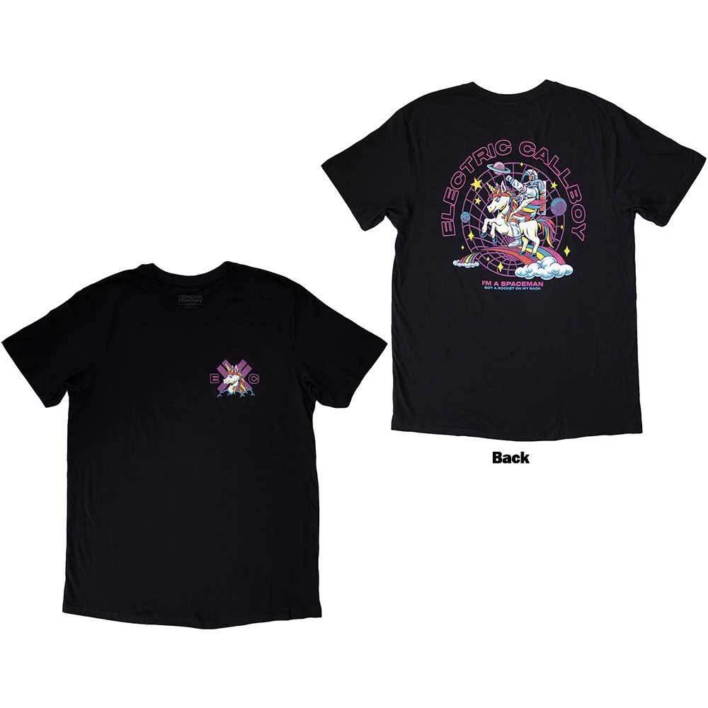 Electric Callboy Spaceman Unicorn T-Shirt Black New S
