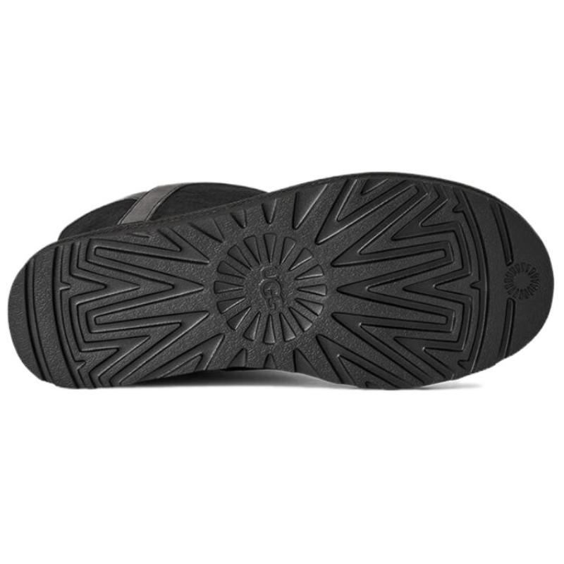 UGG Classic Novelty Short Mid Calf Snow Boots Women's Black Sneakers 1174515-BLK